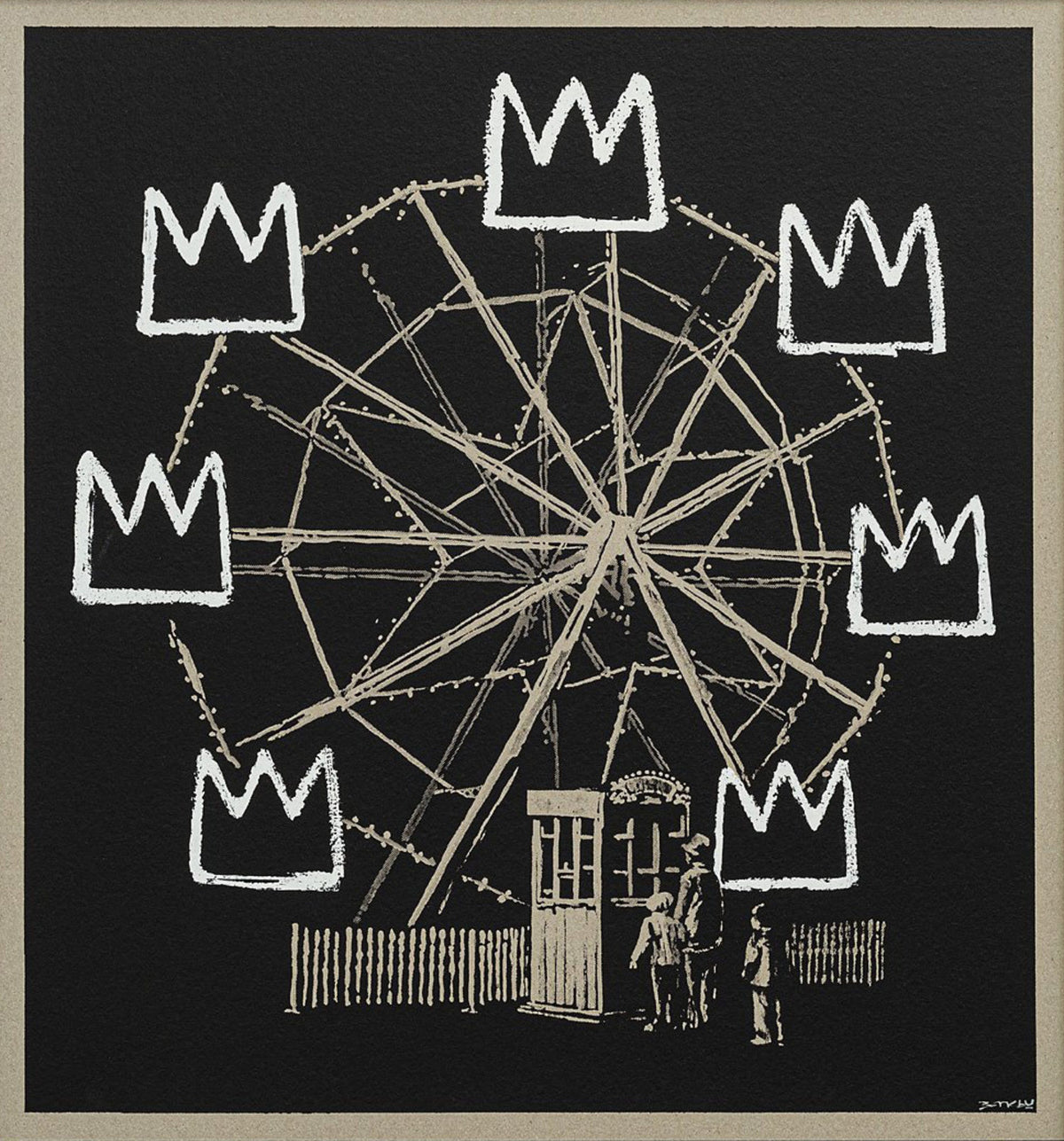 Banksquiat (Framed)