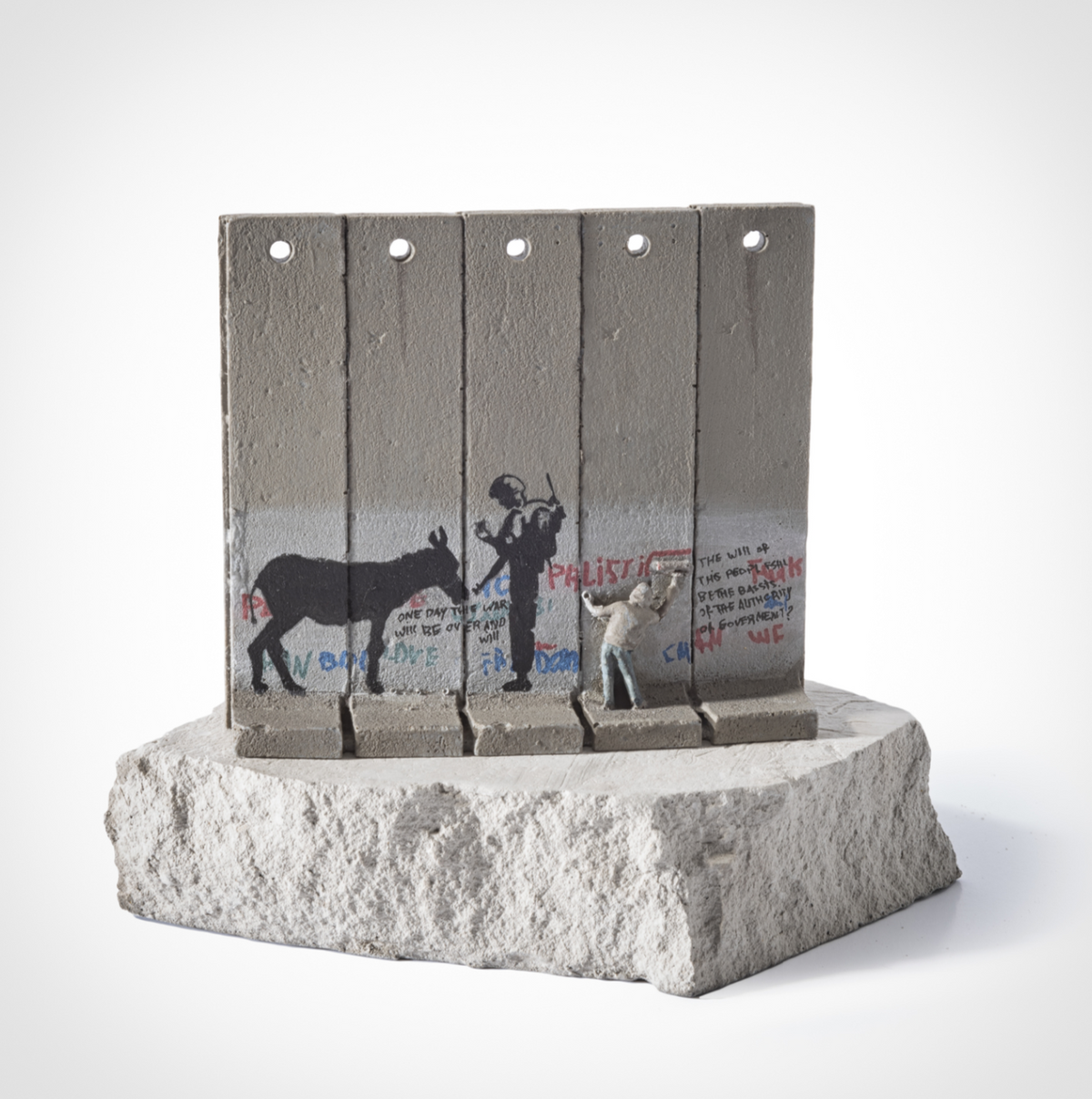 Walled Off Hotel Wall Section - Five Panel Donkey