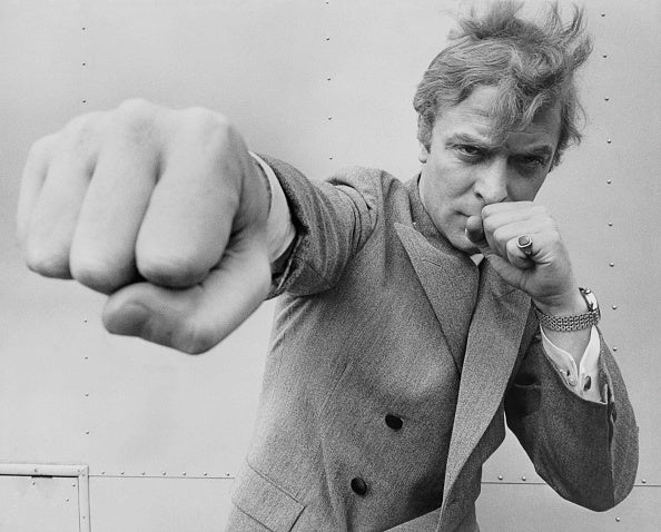Michael Caine Throwing A Punch