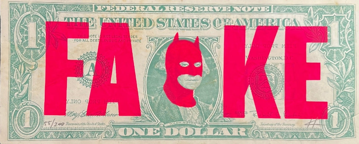 Rich Enough To Be Batman - &#39;FAKE&#39; Dollar Note Edition