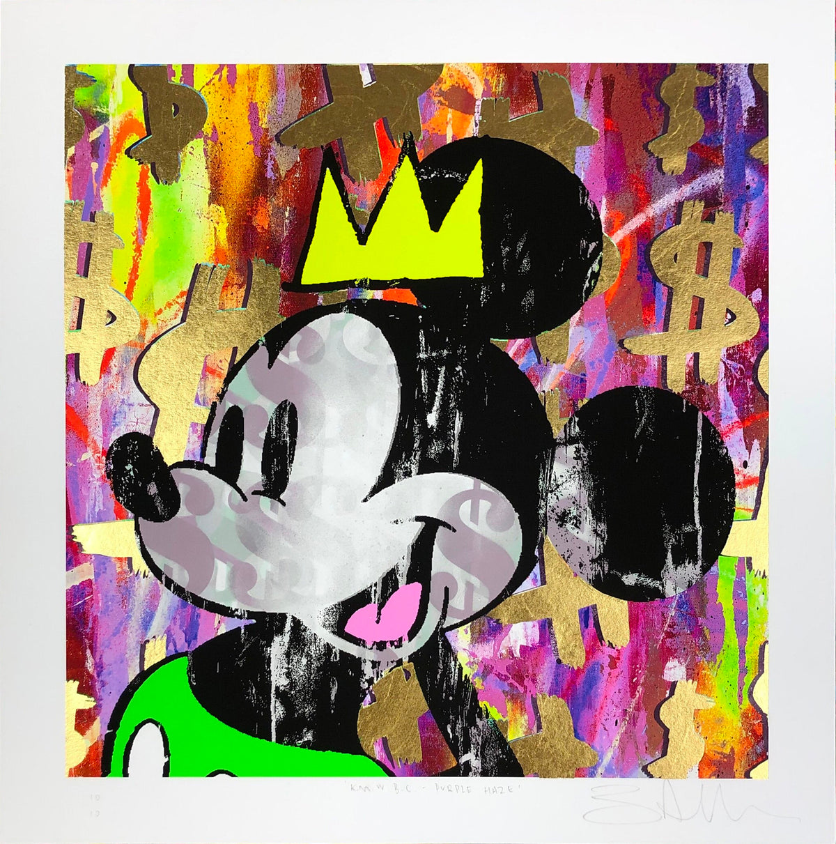 King Mickey With Basquiat Crown